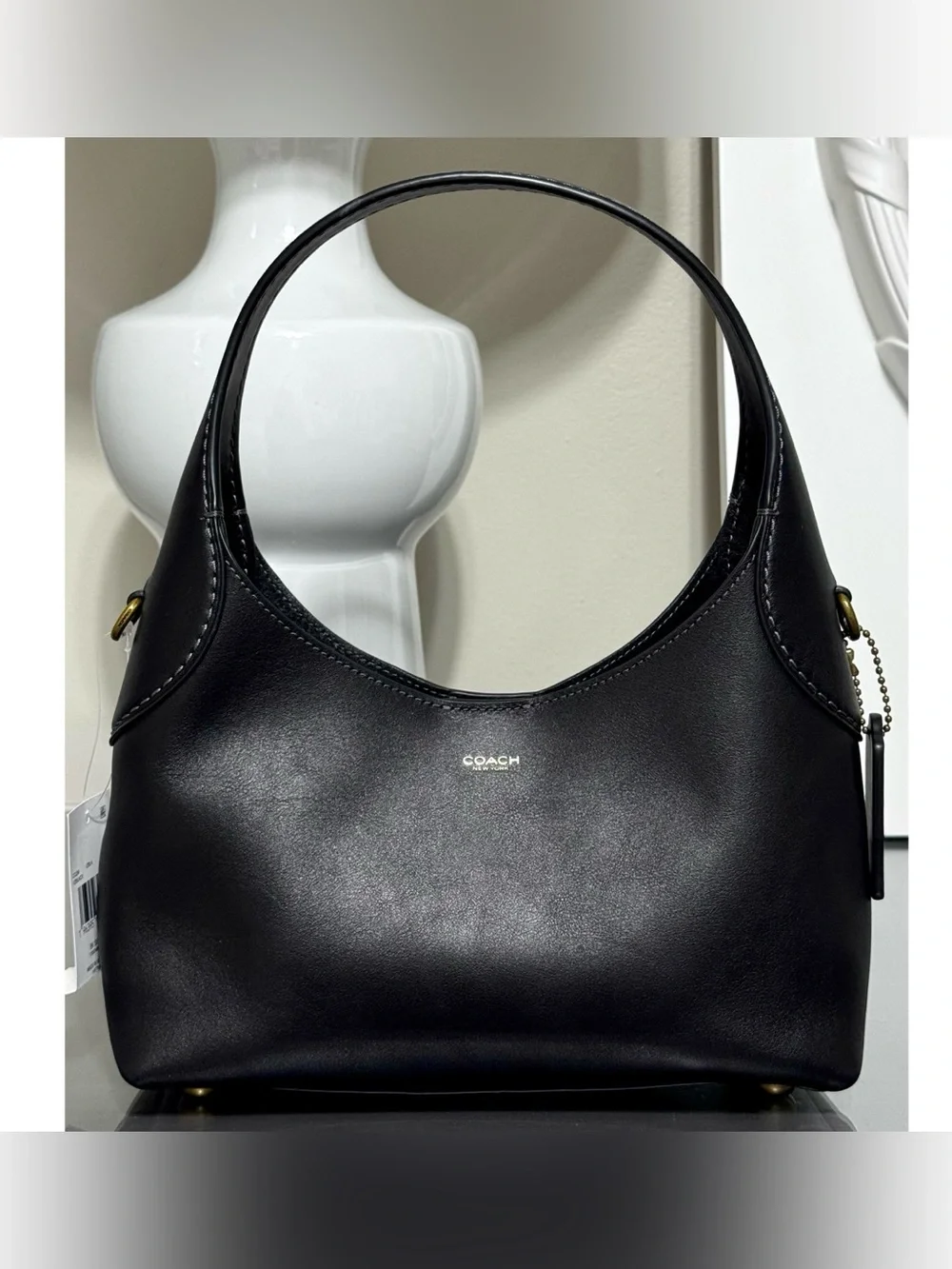 COACH BROOKLYN SHOULDER BAG 23, BLACK